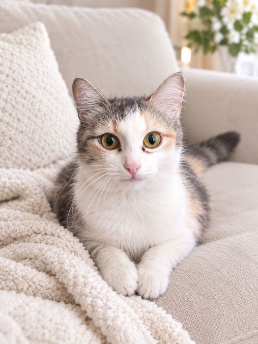 Кошечка нежная ищет семью
