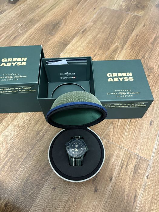 Blancpain x Swatch Green Abyss – чисто нов