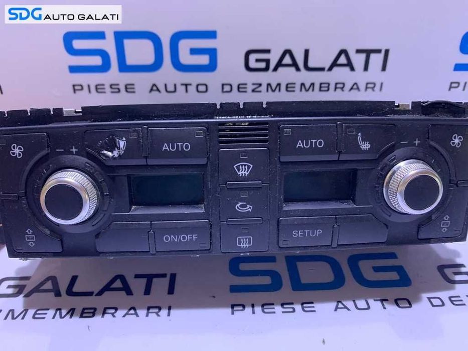 Panou Comanda AC Clima Climatronic cu Scaune Incalzire Audi A8 D3 2002 - 2009 Cod 4E0820043A 4E0820043D