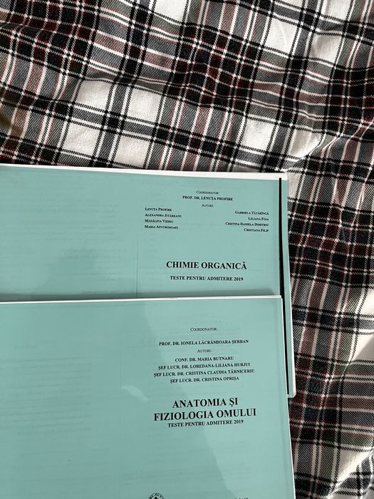 Cărți teste medicină chimie și biologie