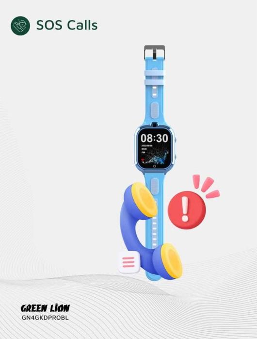 Green Lion 4G Kids Watch Pro — детские смарт-часы с видеозвонком и GPS