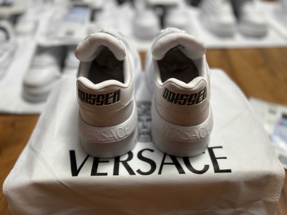 **NEW MODEL 2026** Adidasi~sneakers high-top Versace Odissea White