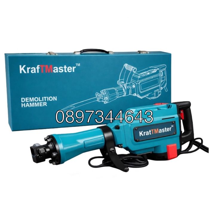 Електрически къртач 2400W в метален куфар KraftMaster
