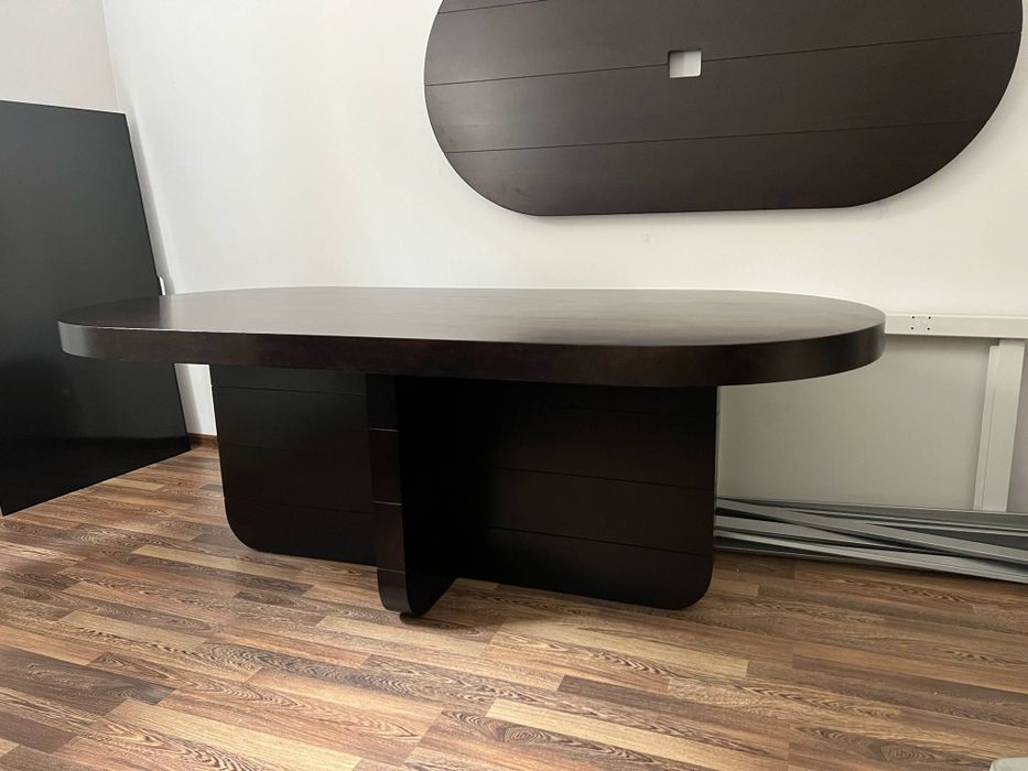 Masa masiva Ovala dining  Mobexpert 220cm Lx100cm l