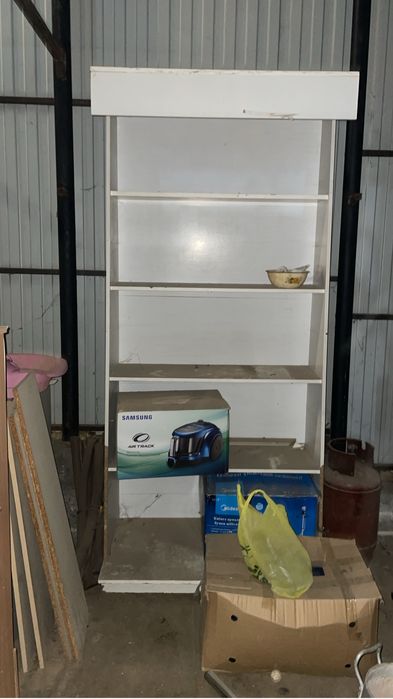 Продам полки и витрины для магазина