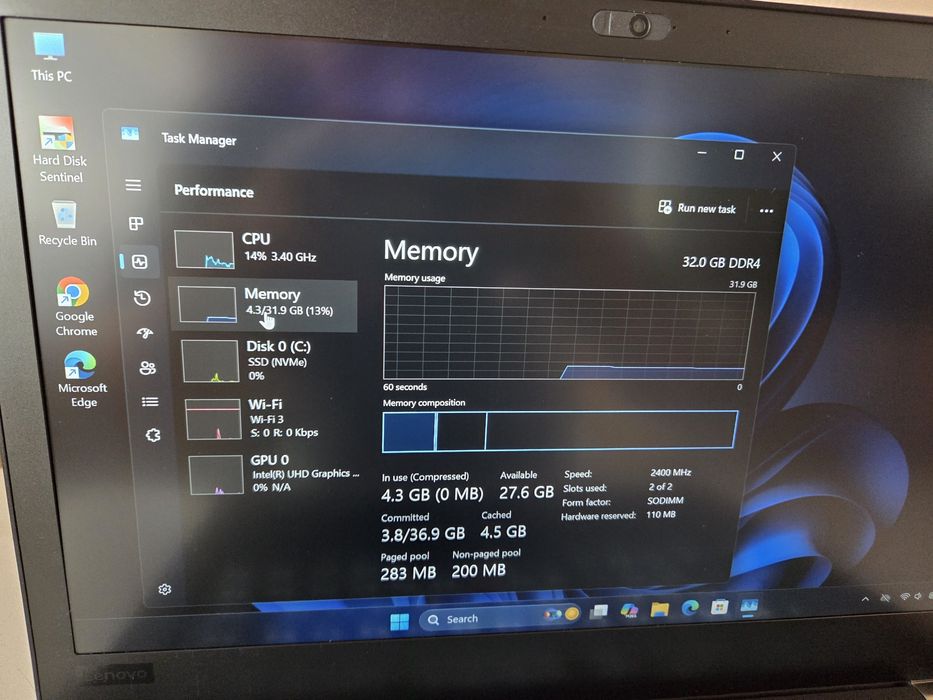 Thinkpad T480, I5, 32GB RAM, 512GB SSD NVME