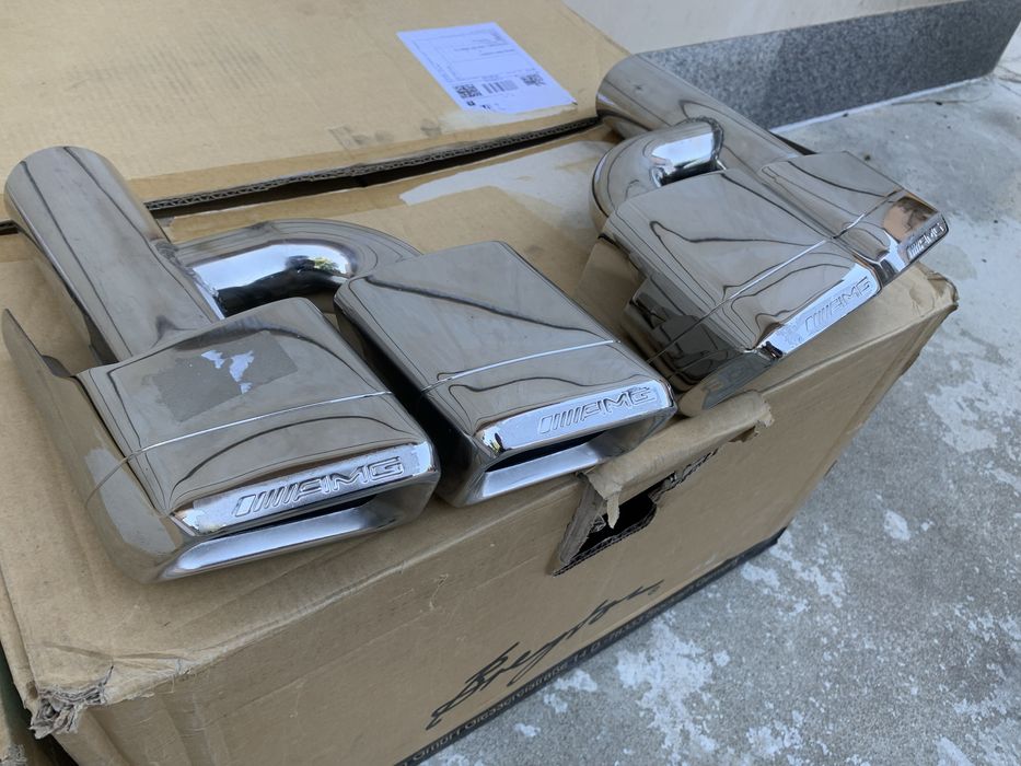 Дифузьор и накрайници CLS63 AMG W218 гърне с АМГ и без пакет BRABUS