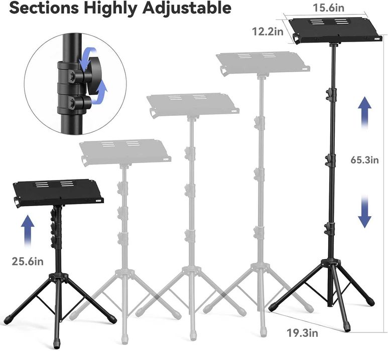 Stand laptop, proiector, tableta, trepied multifunctional 4in1