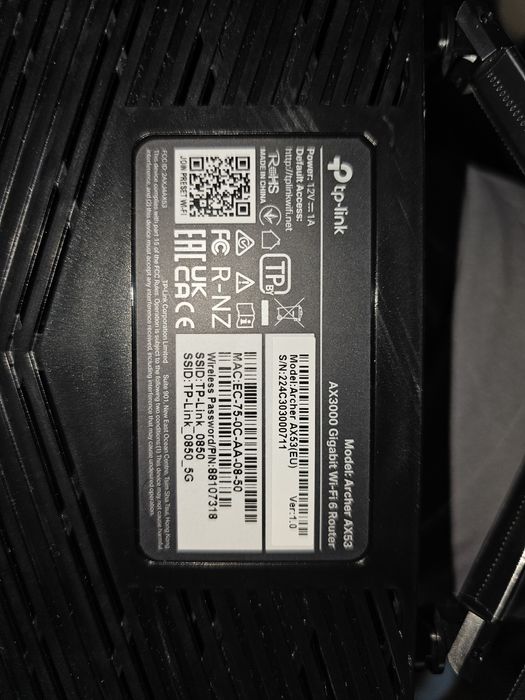 Router Wireless Gigabit TP-Link Archer AX53, Wi-Fi 6, AX3000, Ca Nou