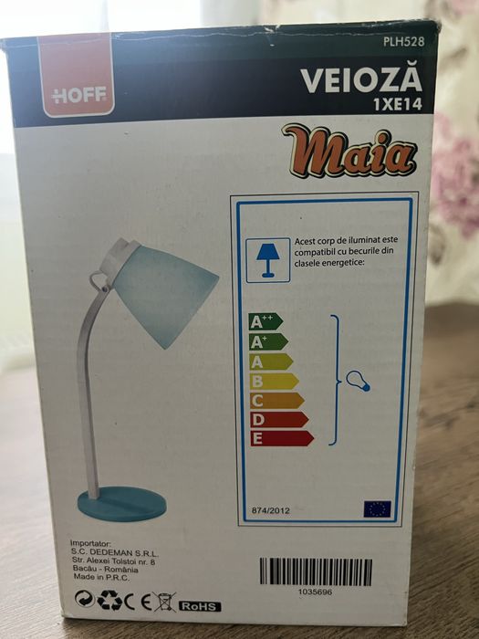 Veioza discreta, de culoare verde deschis !