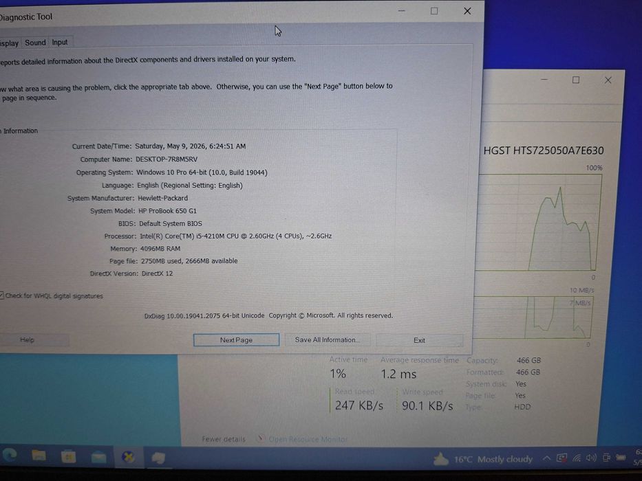Hope Amanet P10/Laptop HP ProBook 650 G1