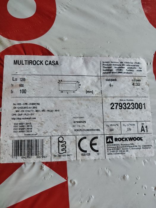 Vata minerala pentru izolatie