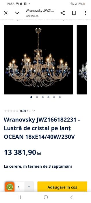 Candelabru mare cristal black