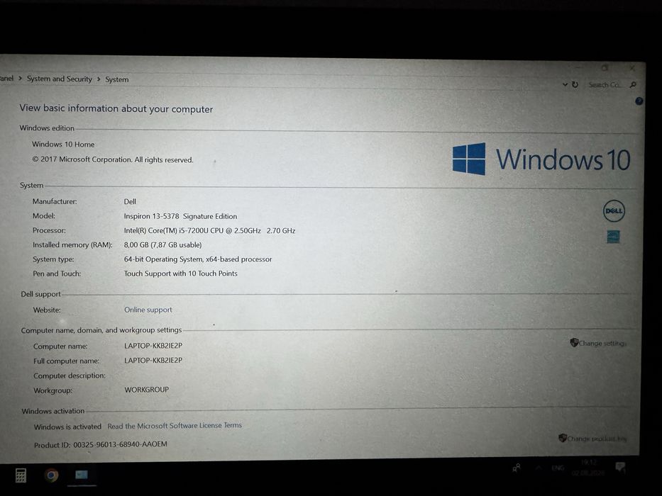 Dell Inspiron 2-in-1 — алюминиевый корпус, Touch, 360°