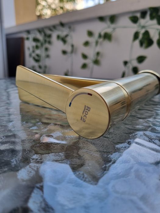 Baterie roca accesorii baie gold aur periat