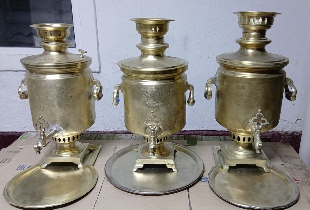 Самовары Латунь Тульские