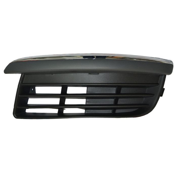 Grila bara fata Vw Jetta, Vw Golf V Variant 1K 2005-2010, Stanga, capac proiector ceata fara decupaj, complet cu element cromat