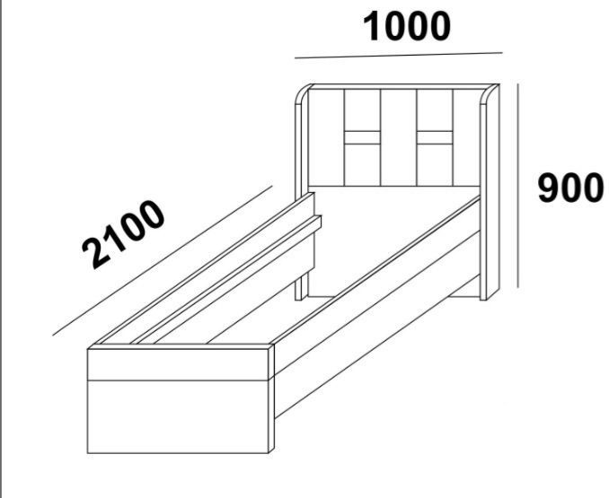 Кровать STIL’ 90х200