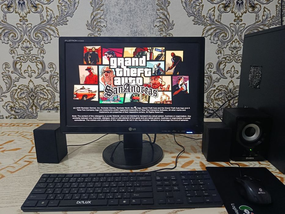 Kompyuter damashniy arzon sotiladi. LG Komplekt