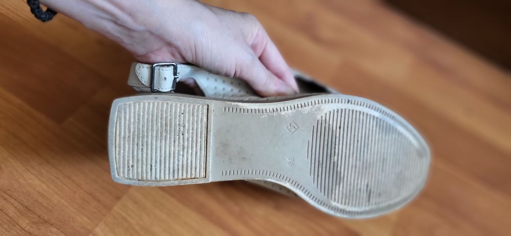 Pantofi comozi piele cu bareta