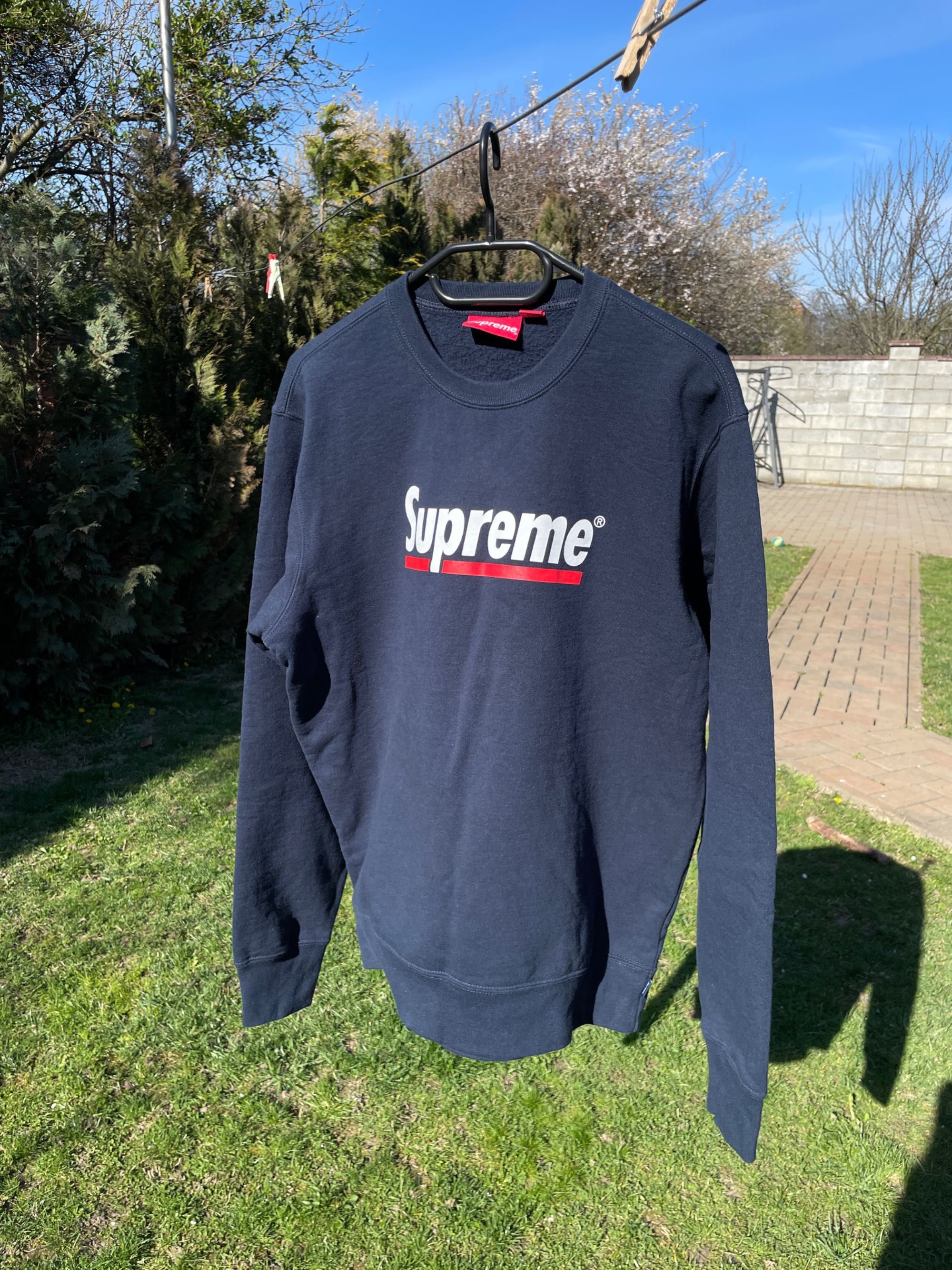 Supreme Underline Crewneck Black M 新品未使用