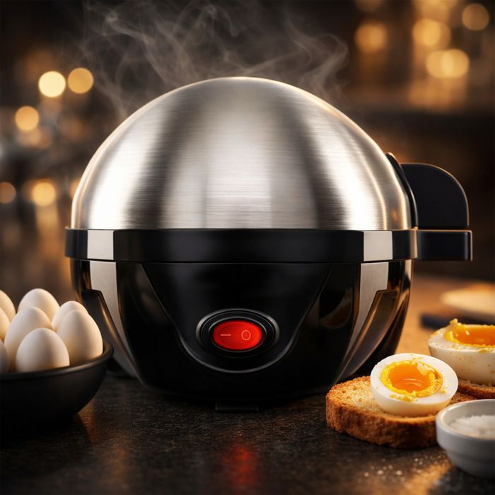 Яйцеварка Rosberg R51982C, 350W за 7 яйца, автоматично изключване