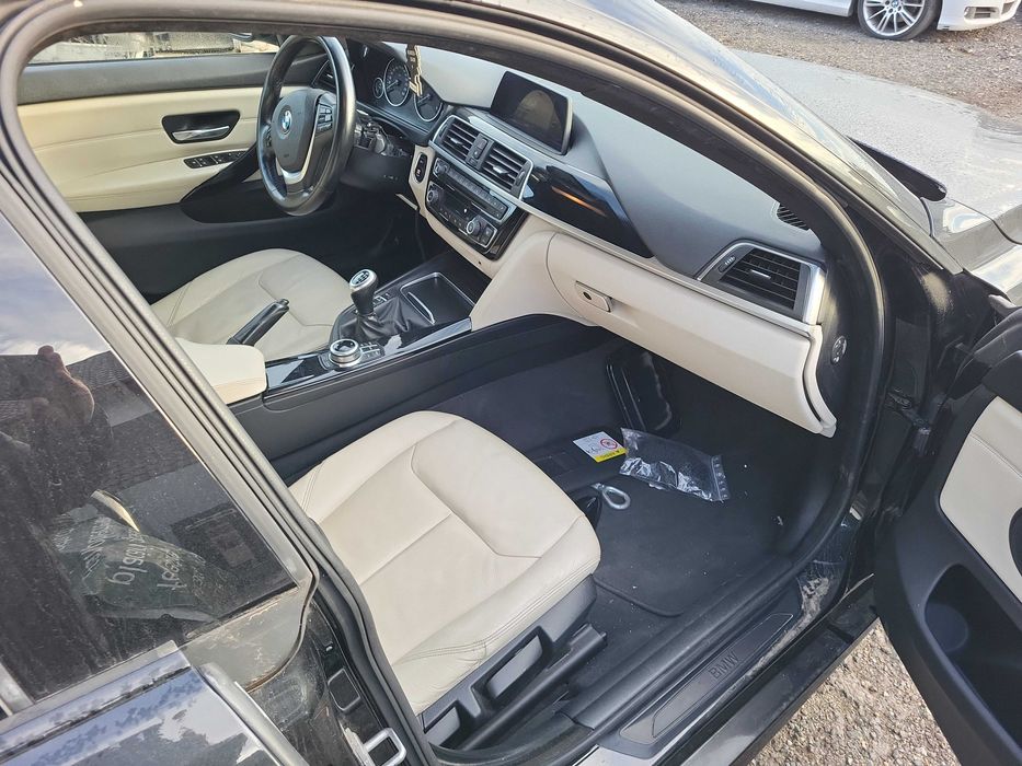 Interior piele alba bmw seria 4 f36 cu incalzire