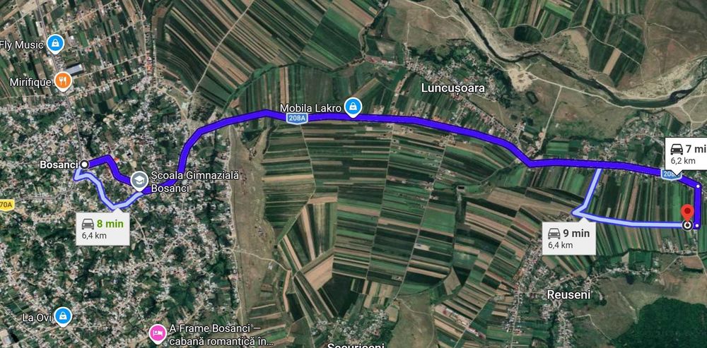 Teren intravilan 4500 mp lângă Suceava (Bosanci/Udești) – investiție / construcție