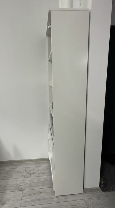 Biblioteca Ikea Brimnes,alba,60x33x190,polite reglabi,2sertare,ca Noua