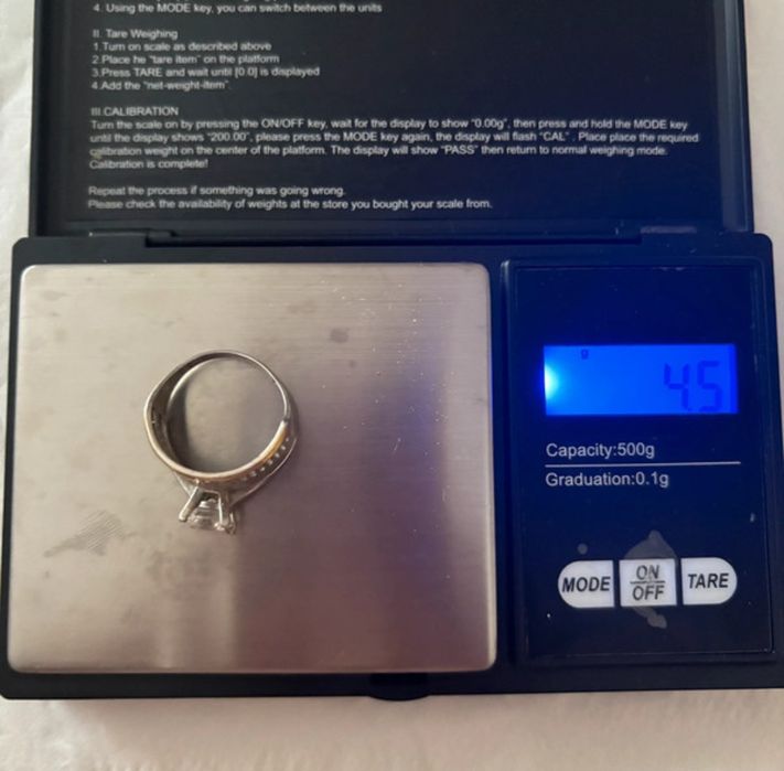 Inel argint placat cu aur 18k