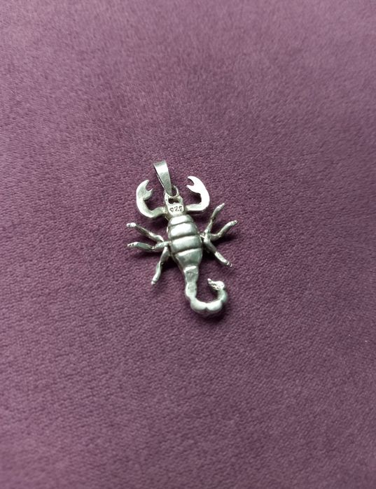 Подвеска скорпион, серебро