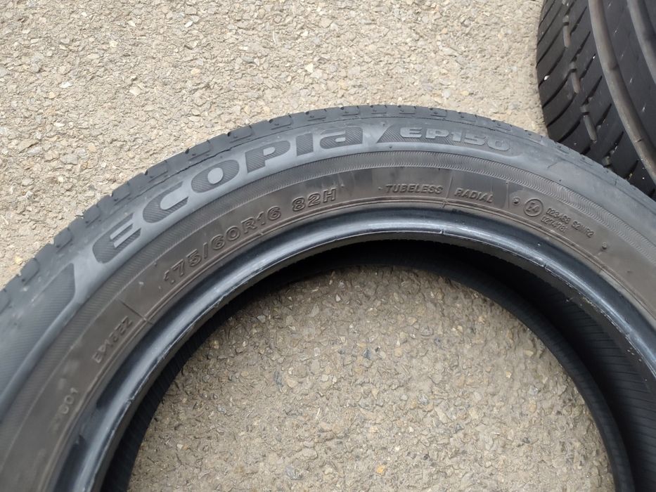175/60/16" 4бр Bridgestone ecopia ep150,dot1417,6-7mm