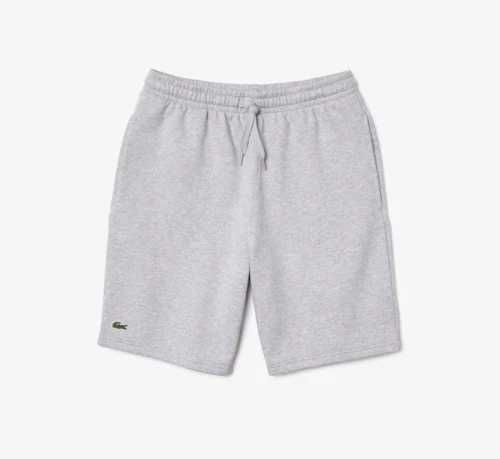 НОВИ оригинални памучни светло сиви къси гащета бермуди LACOSTE / Лакосте  размер 5 / L от САЩ