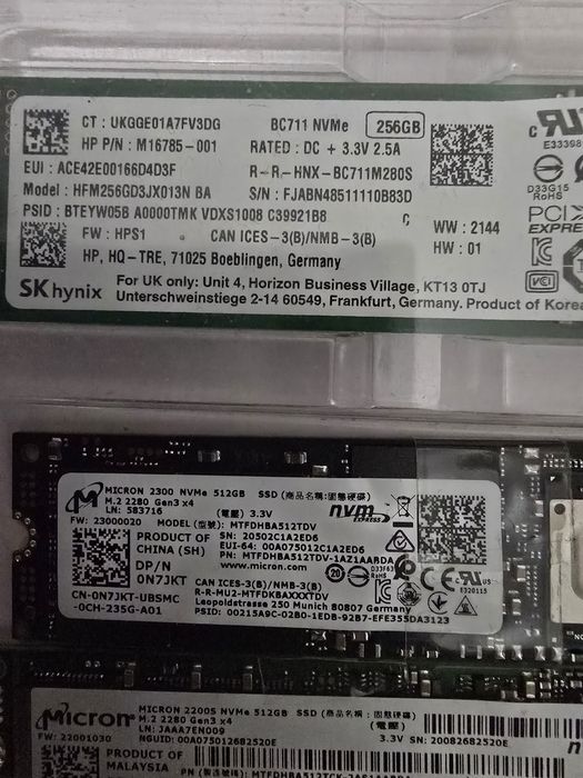 SSD M2 nvme 256/512gb