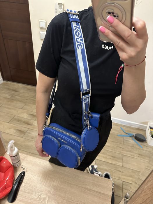 Синя чанта Michael Kors