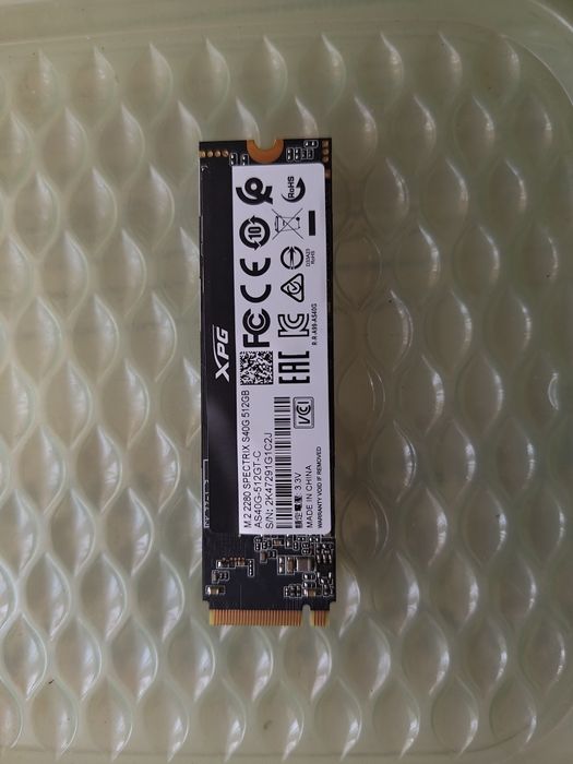 NVME Adata S40G, 512 GB, M.2 2280