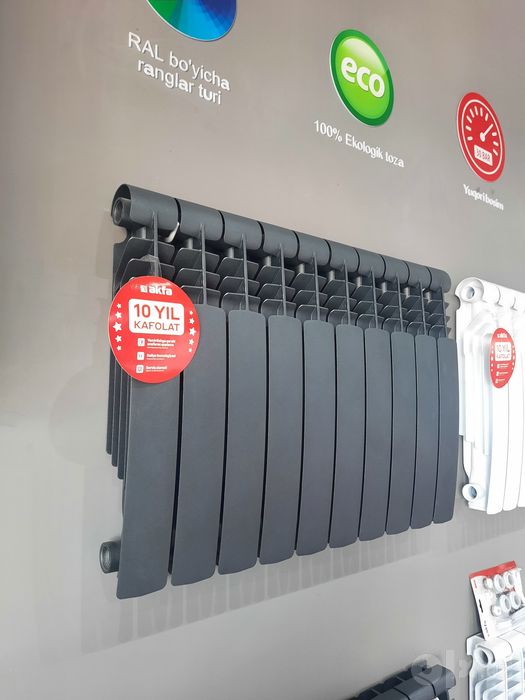 Rangli Akfa radiatorlarini keng turdagi assortimenti