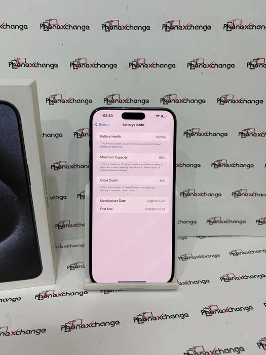 iPhone 15 Pro Max 256GB Blue Neverlocked 85%  45697