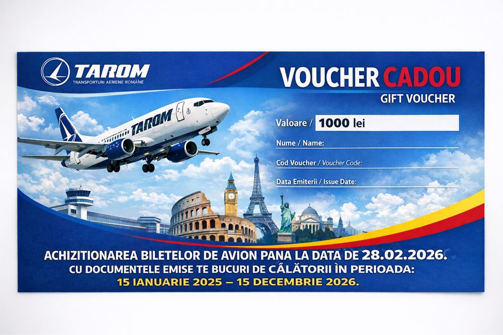 Voucer TAROM - achizitionat Emag