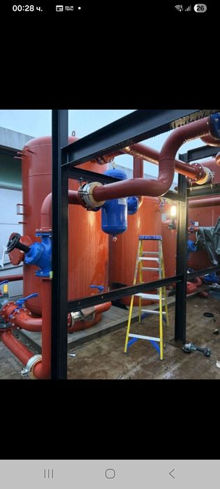 Промишлени монтажи ,трабопроводи,котелни инсталации,технически помещен