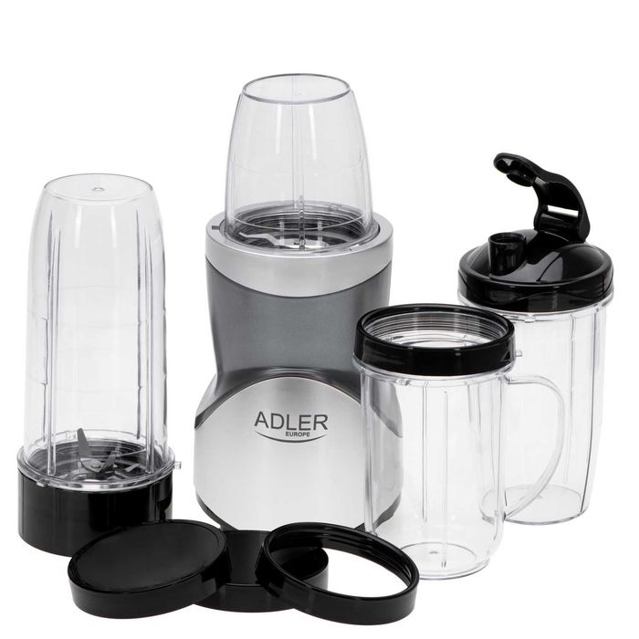 Blender smoothie 4 recipiente, Adler AD 4084, 1200 W, funcție Pulse
