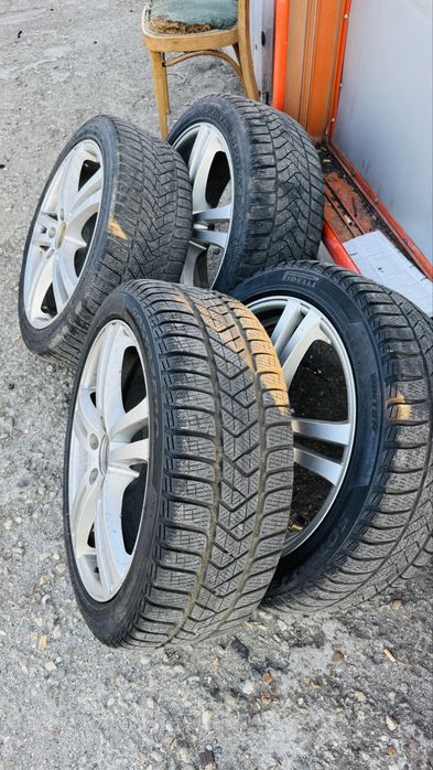 Jante 18 pt Audi sau Passat 5x112  .cu anvelope Iarna