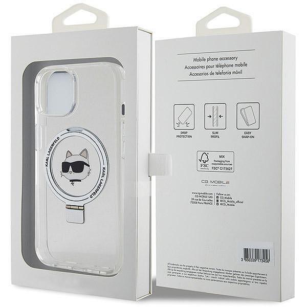 Karl lagerfeld klhmp15shmrschh iphone 15 / 14 / 13 white hardcase ring