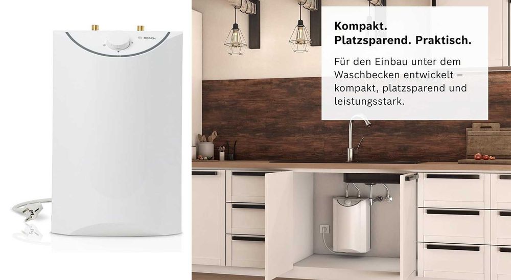 REDUS pana la 40%, BOSCH Boiler instant electric de Apa calda, Consum Clasa A, putere de la 15 la 24 KW , 230 V si 400 V