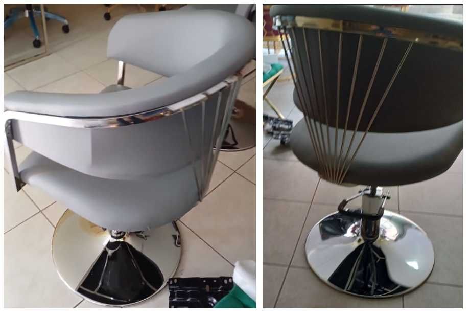 Работно място за фризьор. Огледало