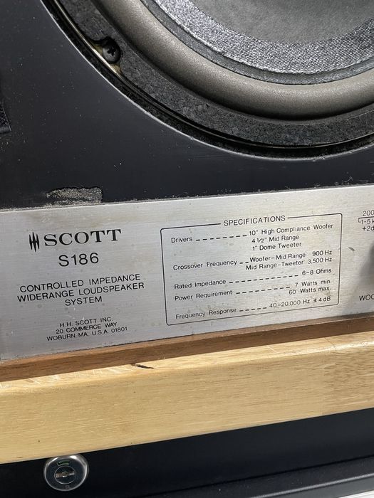 Vand / schimb boxe vintage scott s186