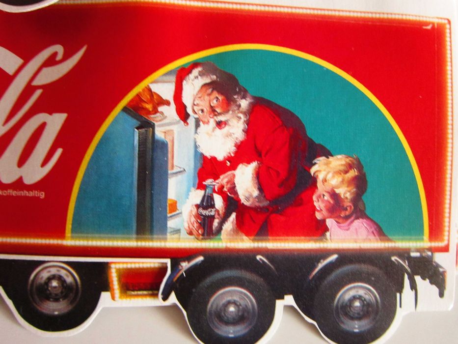cadou Craciun Coca Cola Camion+ reclama 3D+calendar perpetuu