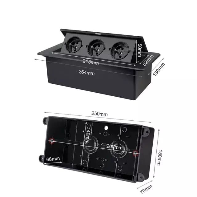 ВСТРАЕМЫЕ розетки в столешницу