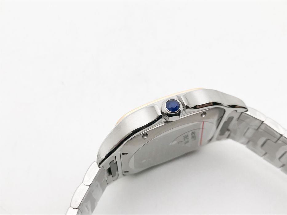 Cartier Santos de Cartier 40mm Steel/Yellow Gold - Сив циферблат - QC снимки - Автоматичен