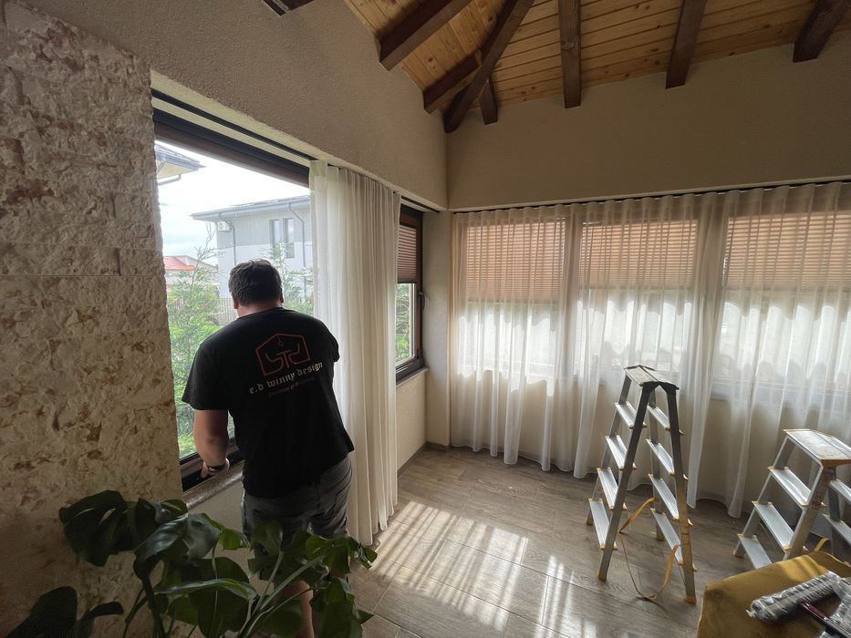 Perdele, draperii, sisteme romane,plisee, plase de insecte,rulouri,bare perdeluta